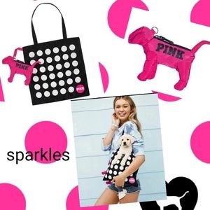 🐾 NEW VS PINK FOLDABLE TOTE BAG & DOG